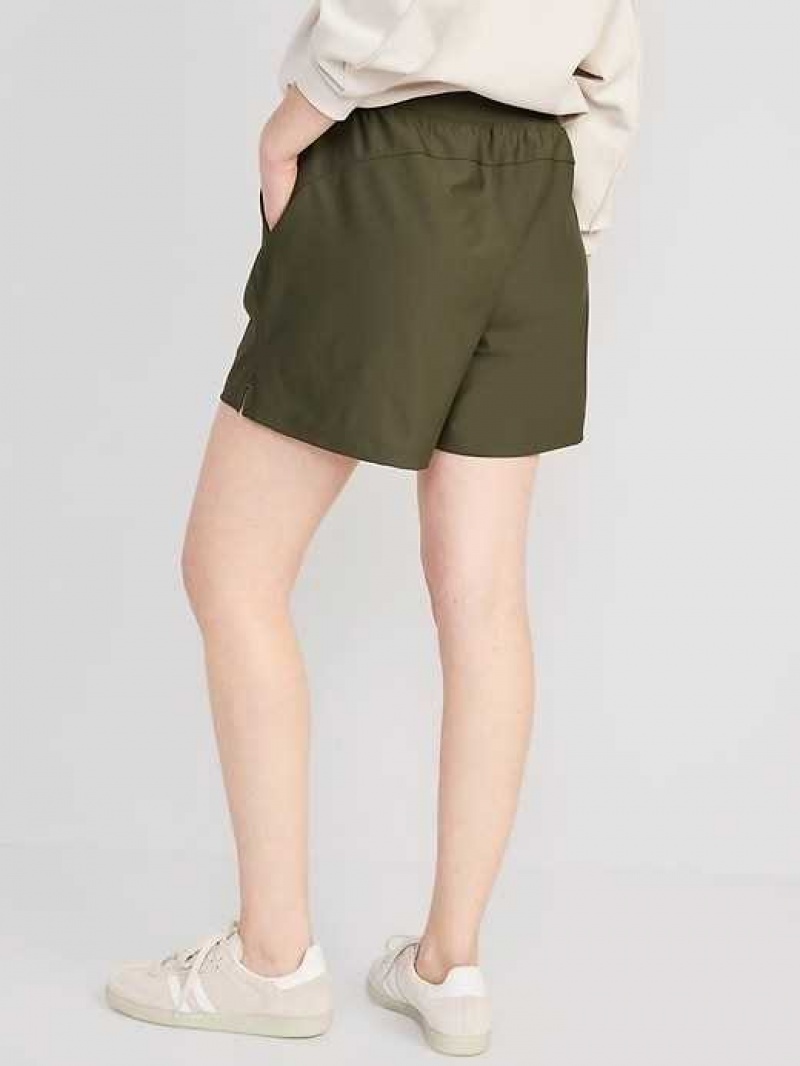 Old Navy High-Waisted PowerSoft Shorts Green | VUX507183