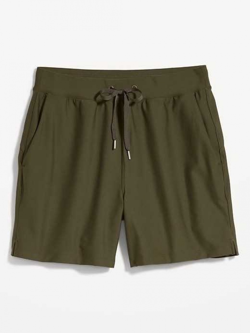 Old Navy High-Waisted PowerSoft Shorts Green | VUX507183