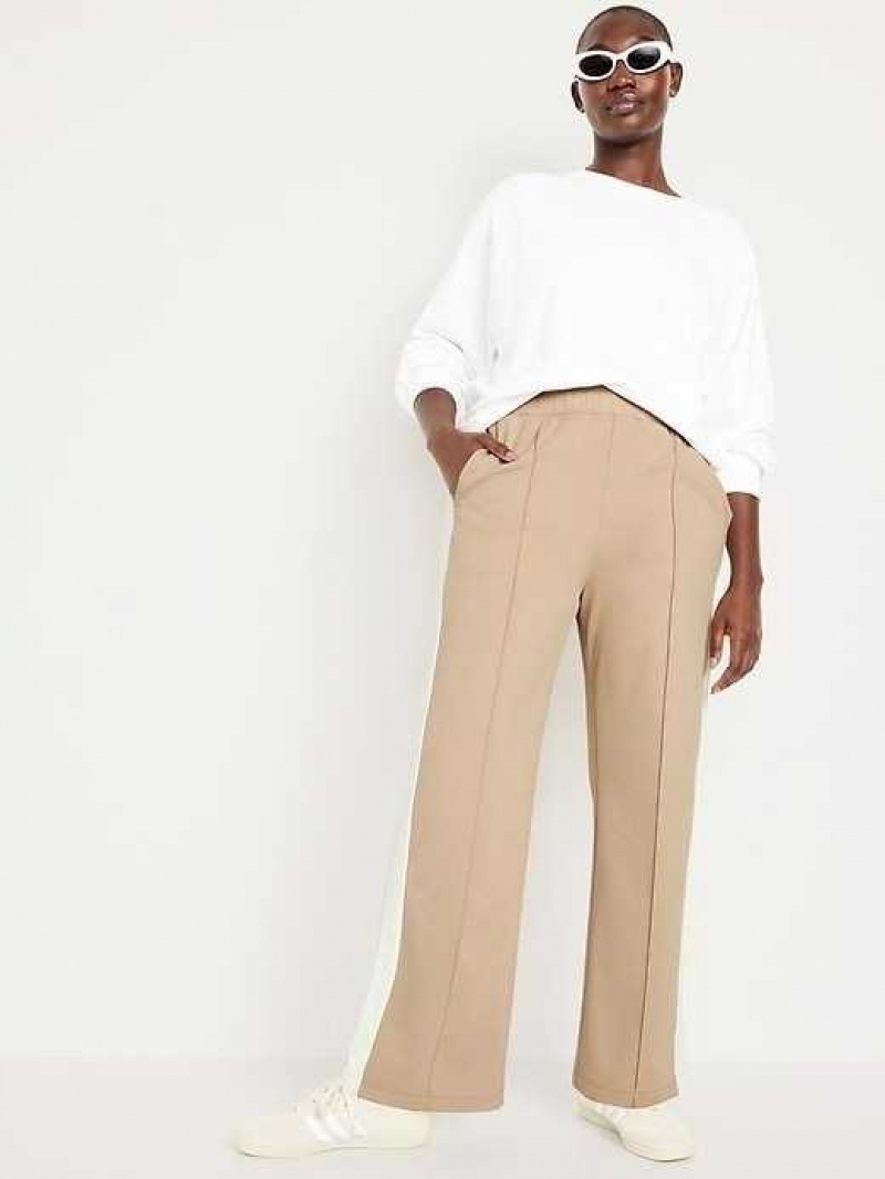 Old Navy High-Waisted PowerSoft Track Pants Beige | SJK320185