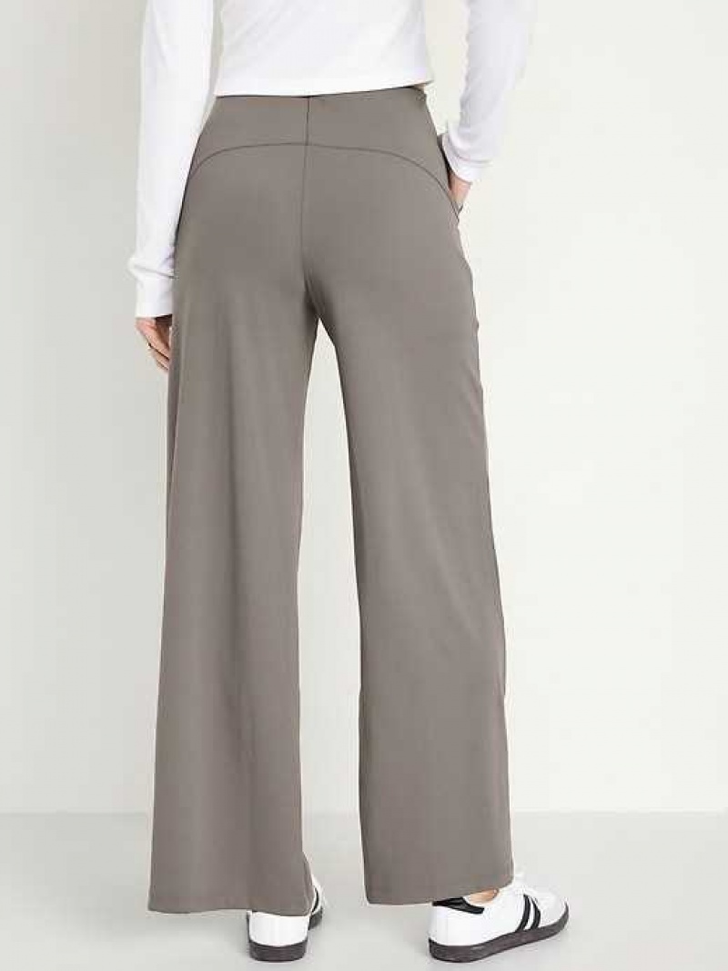 Old Navy High-Waisted PowerSoft Wide-Leg Pants Grey | UPM235846