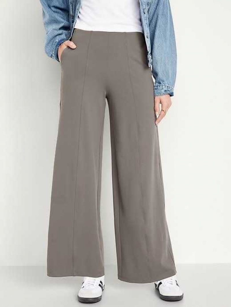 Old Navy High-Waisted PowerSoft Wide-Leg Pants Grey | UPM235846