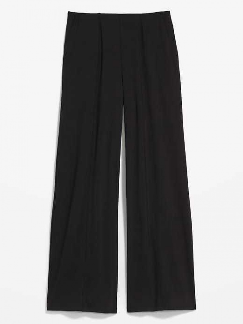 Old Navy High-Waisted PowerSoft Wide-Leg Pants Black | KAN412308