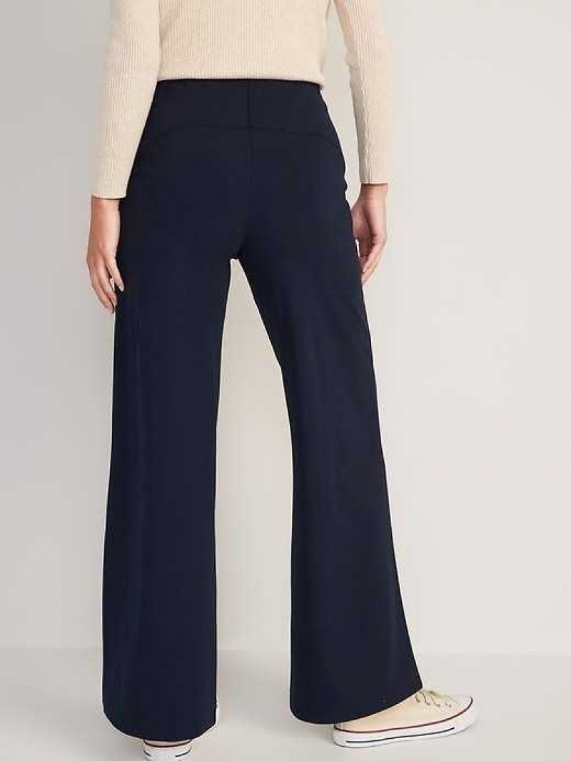 Old Navy High-Waisted PowerSoft Wide-Leg Pants Navy | AYH476085