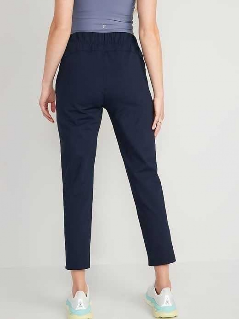 Old Navy High-Waisted Powersoft Coze Edition Slim Taper Pants Navy | KGX165790