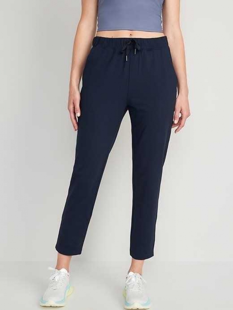 Old Navy High-Waisted Powersoft Coze Edition Slim Taper Pants Navy | KGX165790