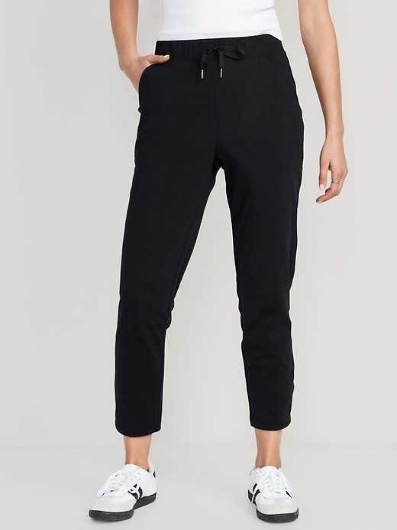 Old Navy High-Waisted Powersoft Coze Edition Slim Taper Pants Black | JGV398724