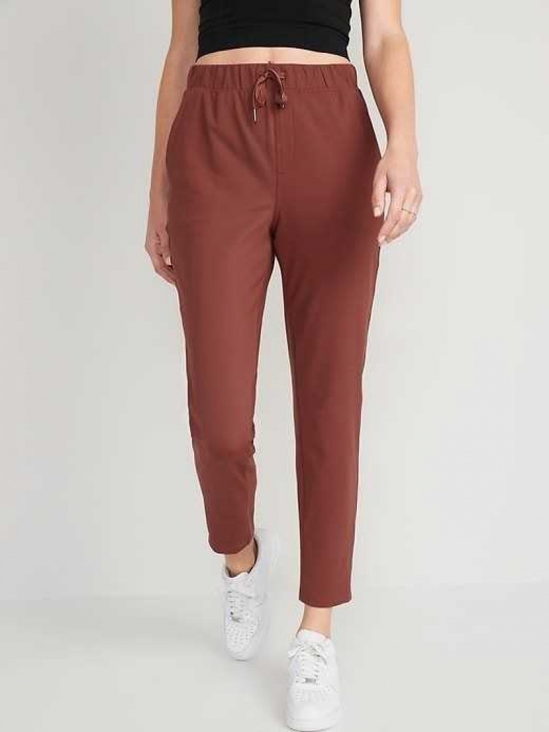 Old Navy High-Waisted Powersoft Coze Edition Slim Taper Pants Trident Maple | CKR825706