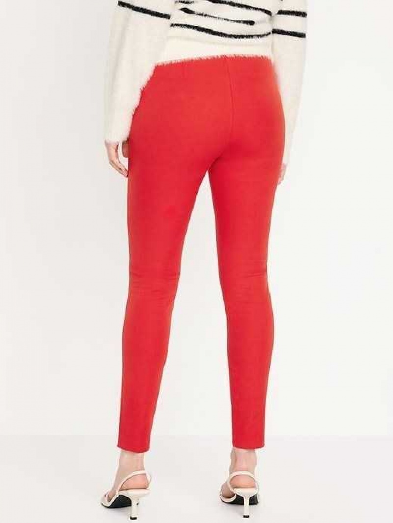 Old Navy High-Waisted Pull-On Pixie Skinny Ankle Pants Red | YRI983627