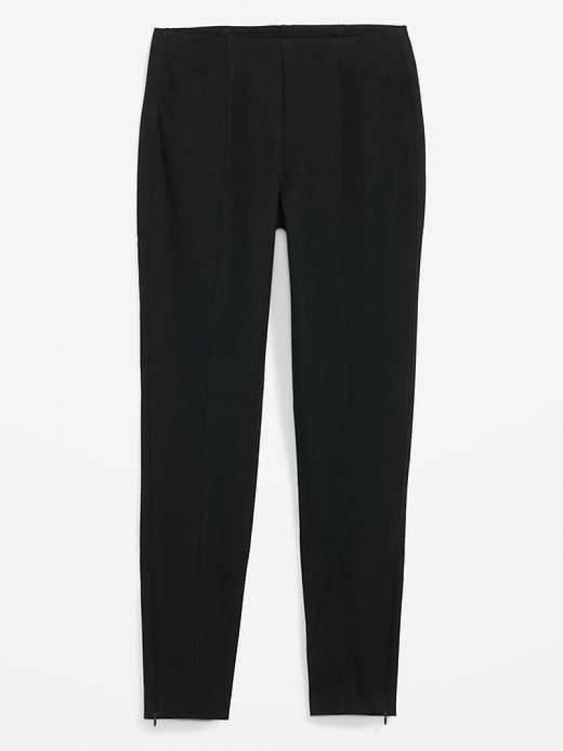 Old Navy High-Waisted Pull-On Pixie Skinny Ankle Pants Black | DRN157326