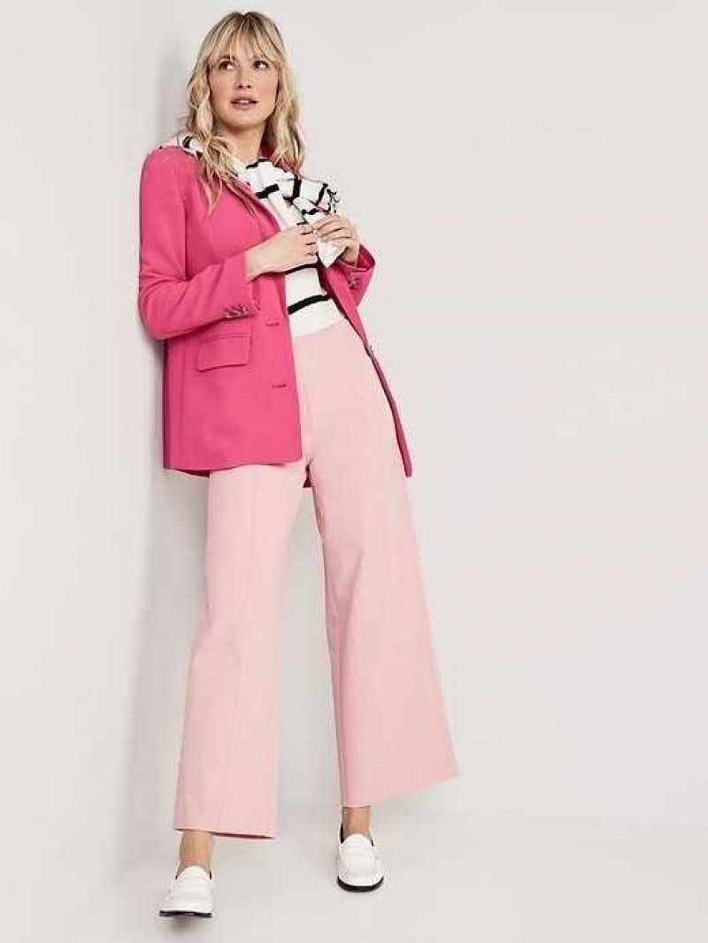 Old Navy High-Waisted Pull-On Pixie Wide-Leg Pants Pink | KVR087162