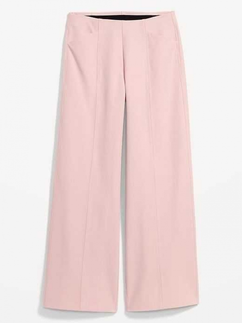 Old Navy High-Waisted Pull-On Pixie Wide-Leg Pants Pink | KVR087162