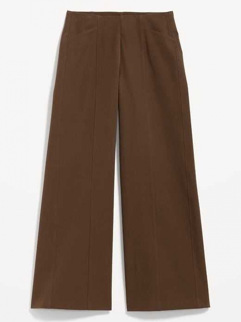 Old Navy High-Waisted Pull-On Pixie Wide-Leg Pants Espresso | ZYM246798