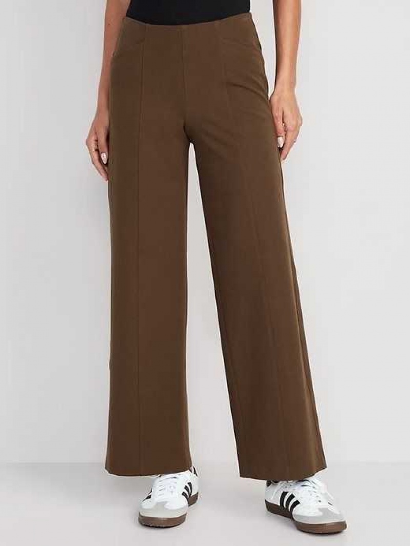 Old Navy High-Waisted Pull-On Pixie Wide-Leg Pants Espresso | ZYM246798