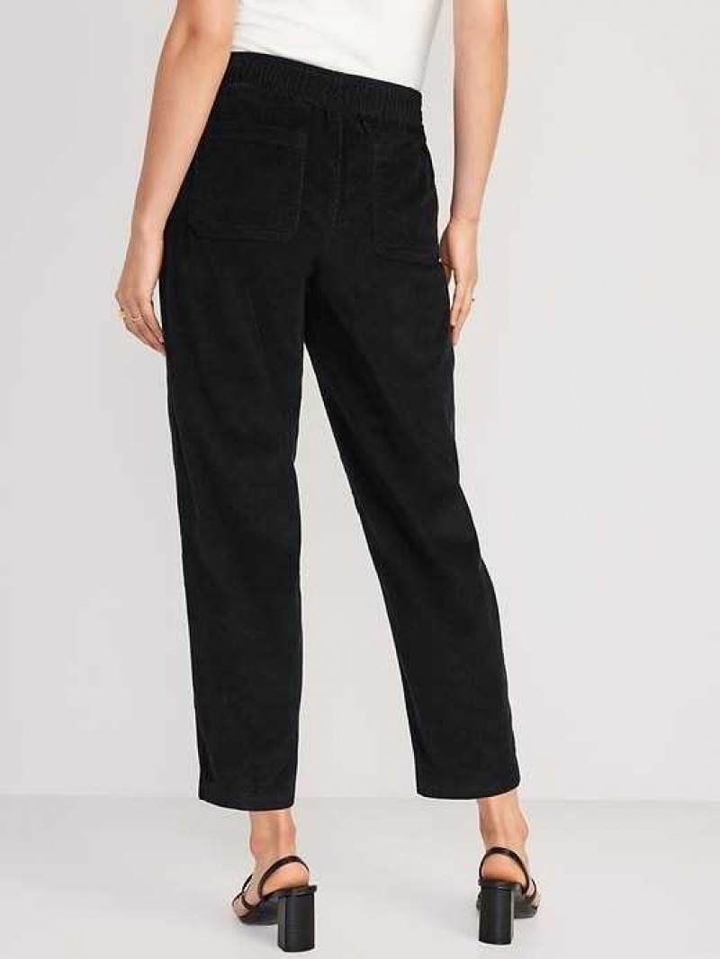 Old Navy High-Waisted Pulla Utility Pants Blackjack | QBP697340