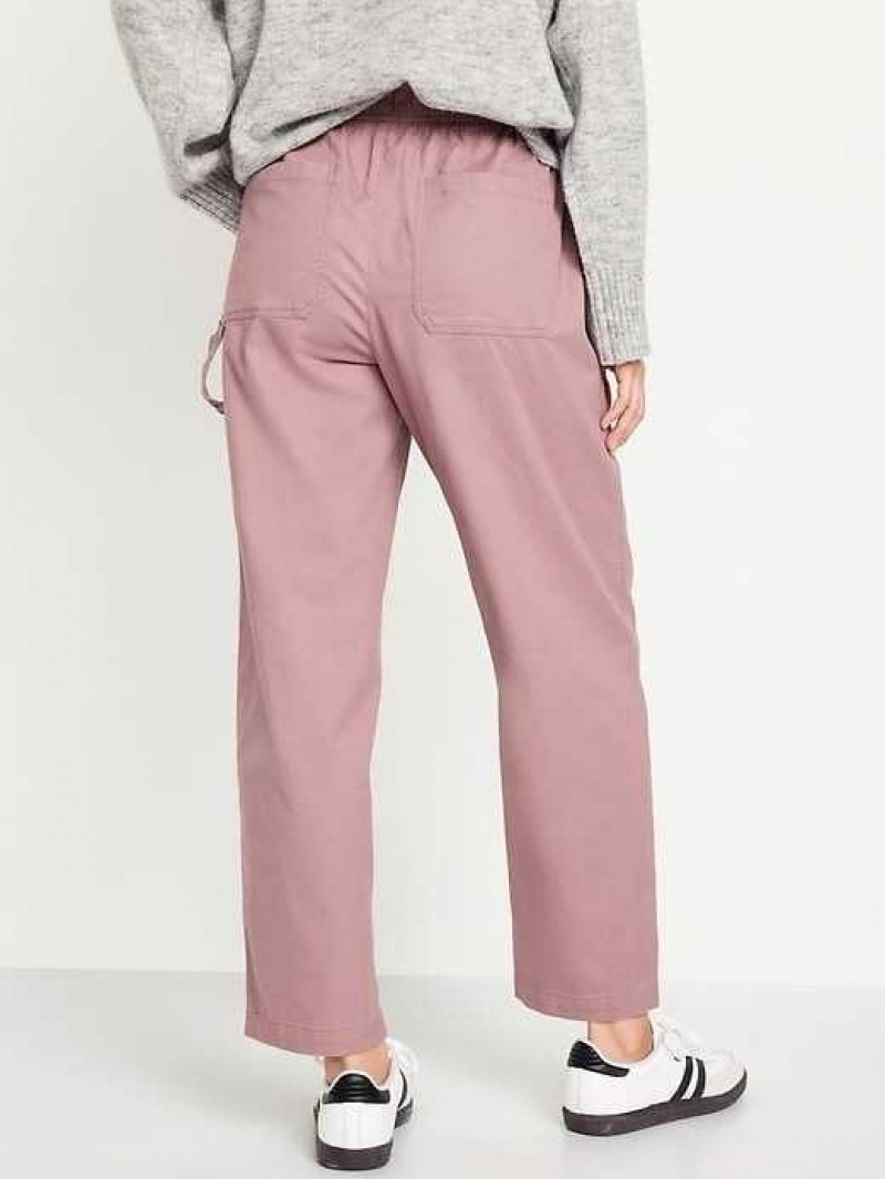 Old Navy High-Waisted Pulla Utility Pants Woodrose | PHX852307