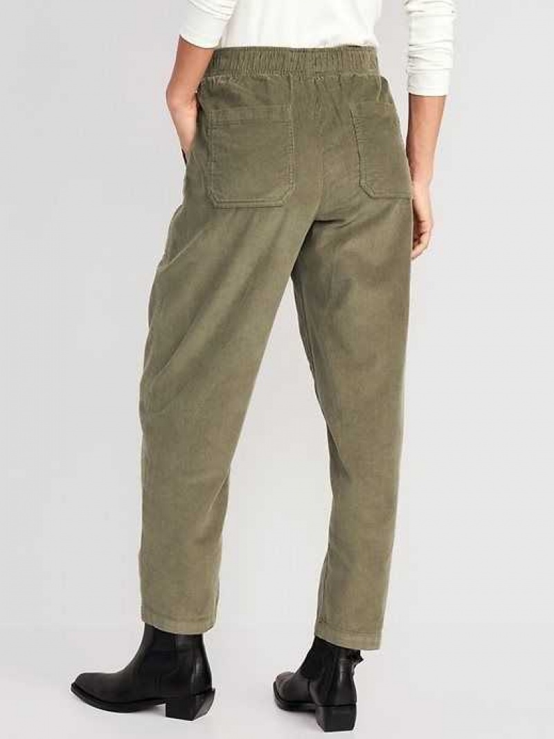 Old Navy High-Waisted Pulla Utility Pants Grey | MBR719458