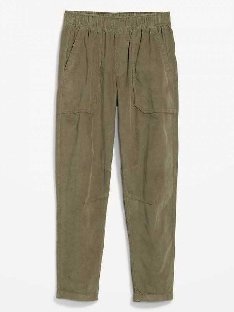 Old Navy High-Waisted Pulla Utility Pants Grey | MBR719458