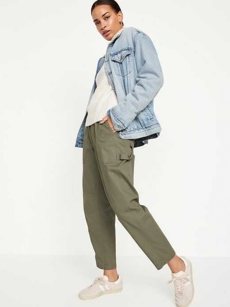 Old Navy High-Waisted Pulla Utility Pants Grey | KPR213986