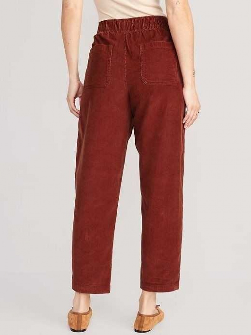 Old Navy High-Waisted Pulla Utility Pants Sienna Desert | FIB436578