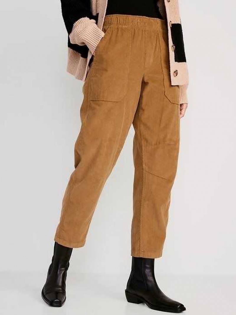 Old Navy High-Waisted Pulla Utility Pants Acacia | BFH673852