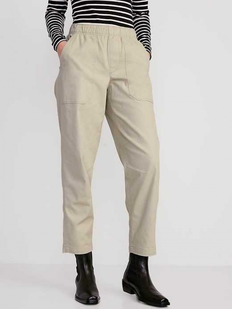 Old Navy High-Waisted Pulla Utility Pants Grey | ATD239584