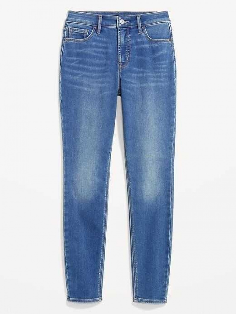 Old Navy High-Waisted Rockstar Super-Skinny Built-In Warm Jeans Wash | JOP721453