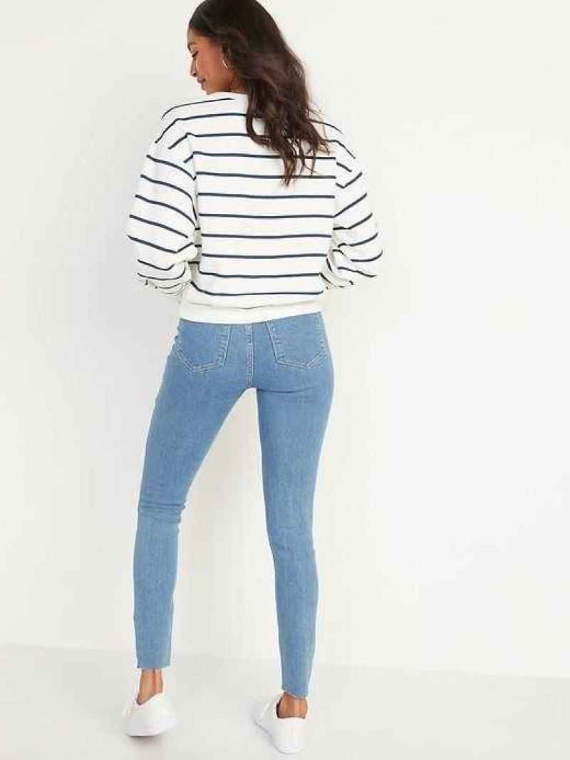 Old Navy High-Waisted Rockstar Super-Skinny Ripped Ankle Jeans Lolly | FDS927864