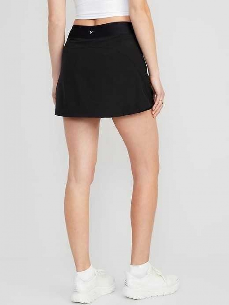 Old Navy High-Waisted StretchTech 2-in-1 Skort Black | IRL946302