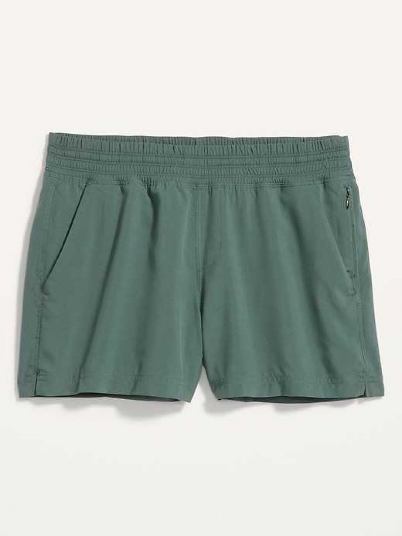 Old Navy High-Waisted StretchTech Shorts Green | ZHX380491