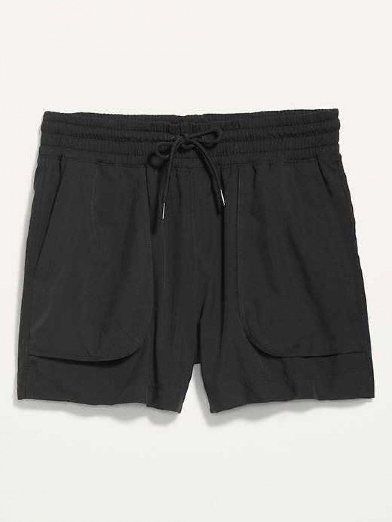 Old Navy High-Waisted StretchTech Shorts Black | HCV324690