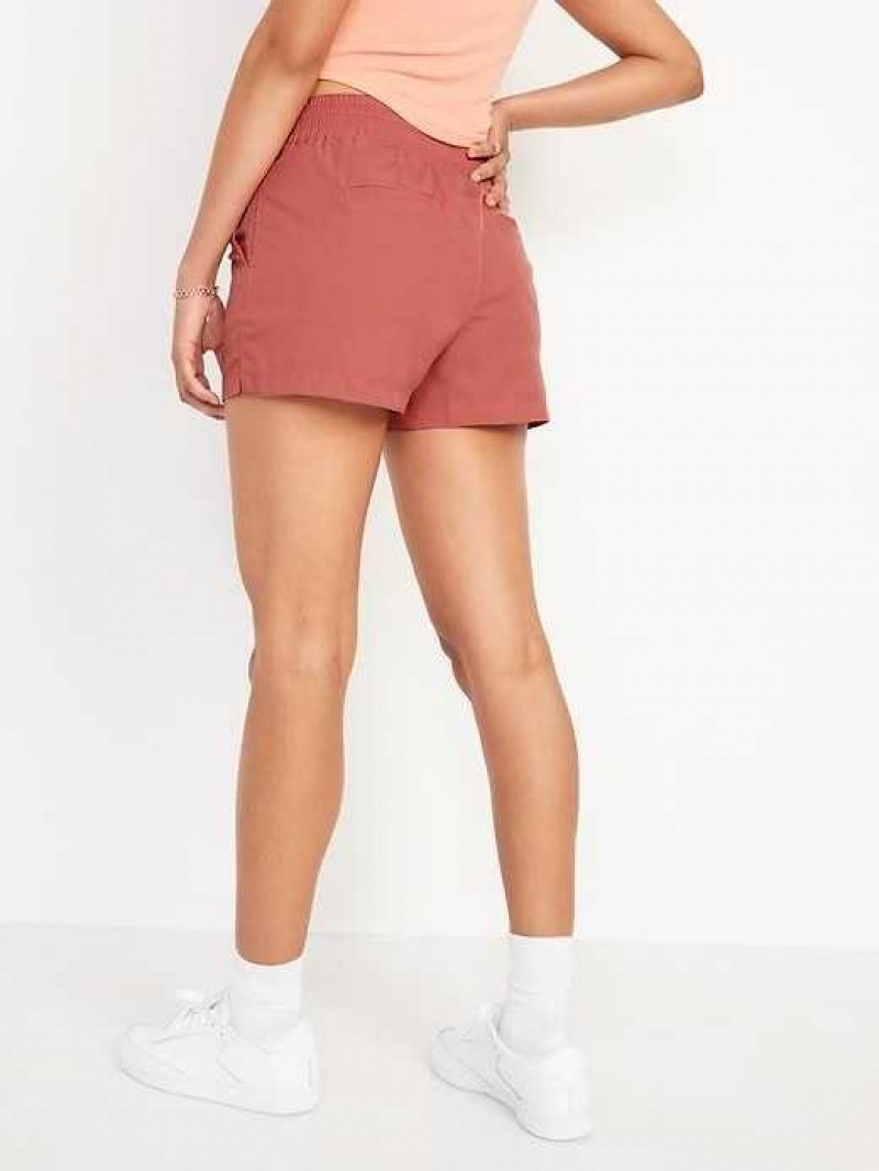 Old Navy High-Waisted StretchTech Shorts Brown | XZG386072