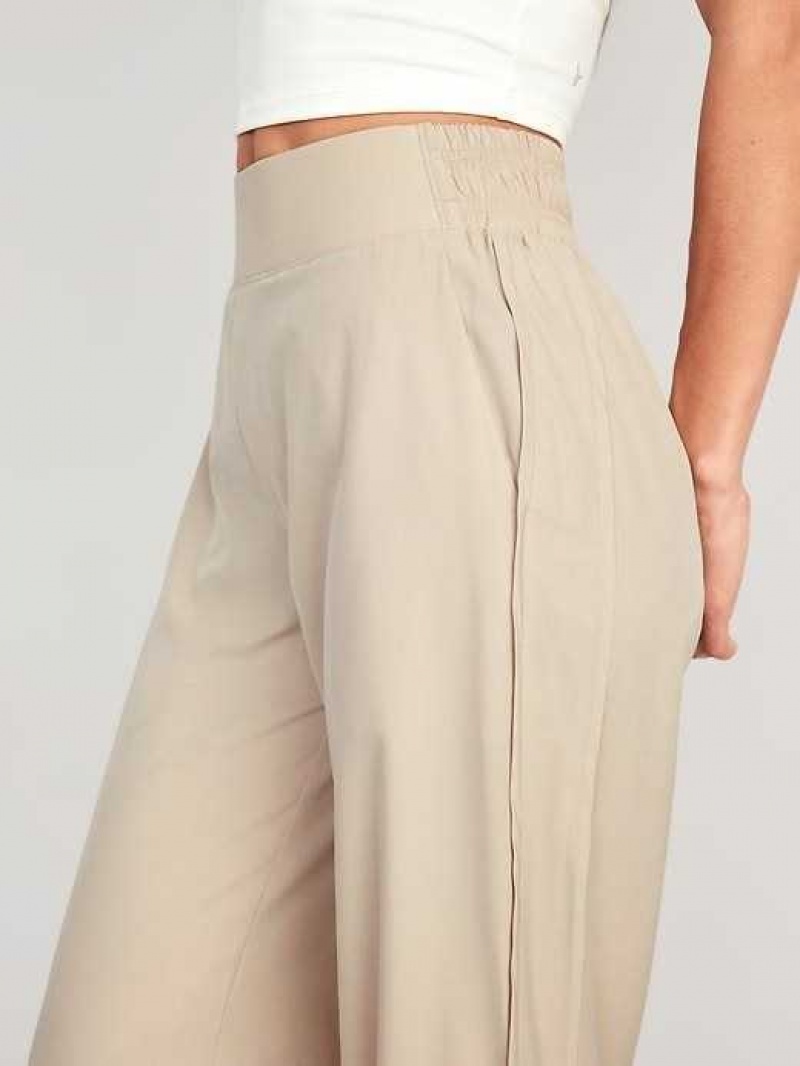 Old Navy High-Waisted StretchTech Split-Hem Wide-Leg Pants Grey | BGA495028