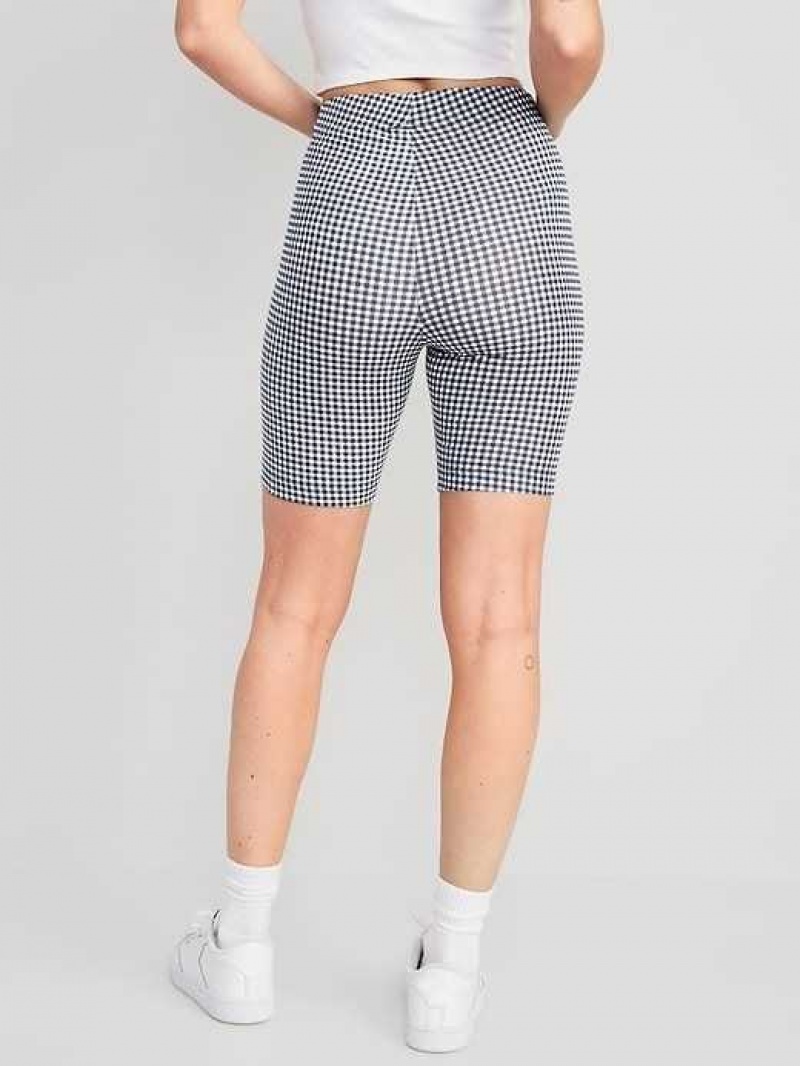 Old Navy High-Waisted Tie-Dye Long Biker Shorts Gingham | GER154678