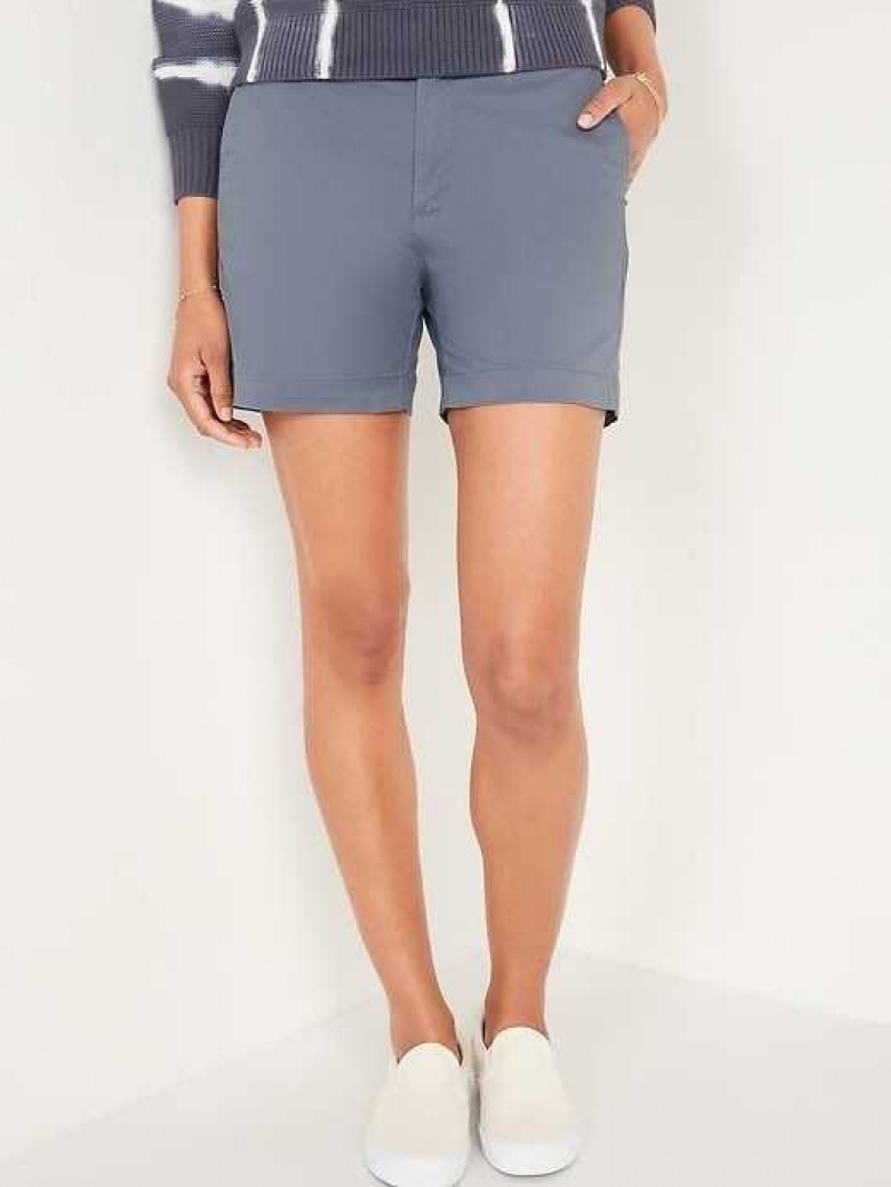 Old Navy High-Waisted Twill Everyday Shorts Blank Slate | UKG874625