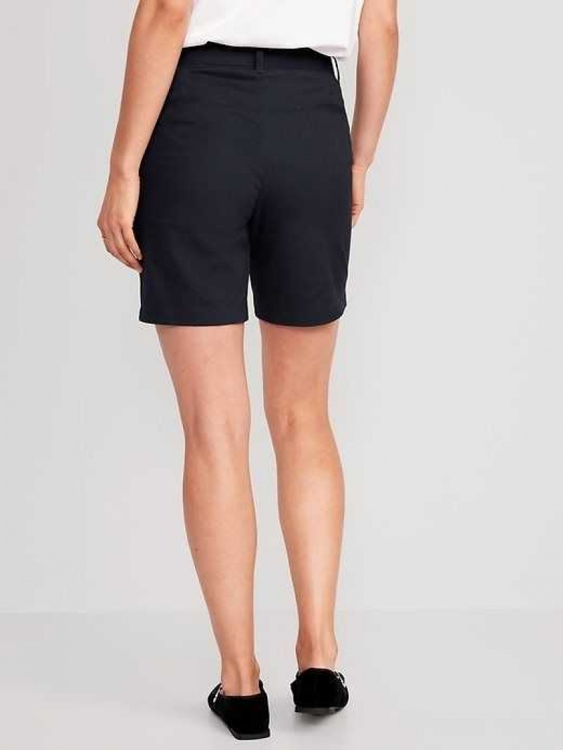 Old Navy High-Waisted Uniform Bermuda Shorts Inkwell | ZET890741