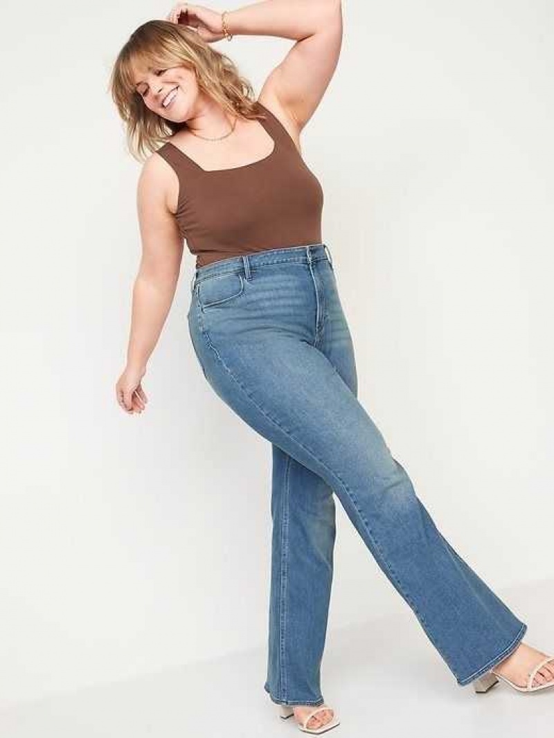 Old Navy High-Waisted Wow Flare Jeans Campeche | SZW017485