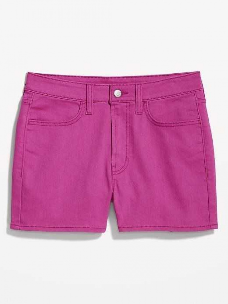 Old Navy High-Waisted Wow Jean Shorts Dragonfruit | VUJ281435