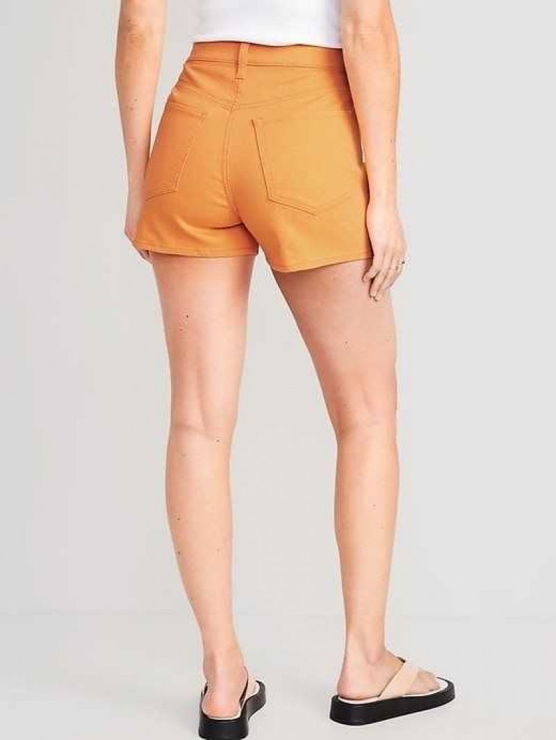 Old Navy High-Waisted Wow Jean Shorts Golden Aurora | VCK680123