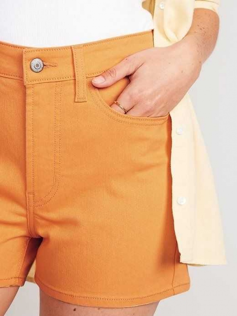 Old Navy High-Waisted Wow Jean Shorts Golden Aurora | VCK680123