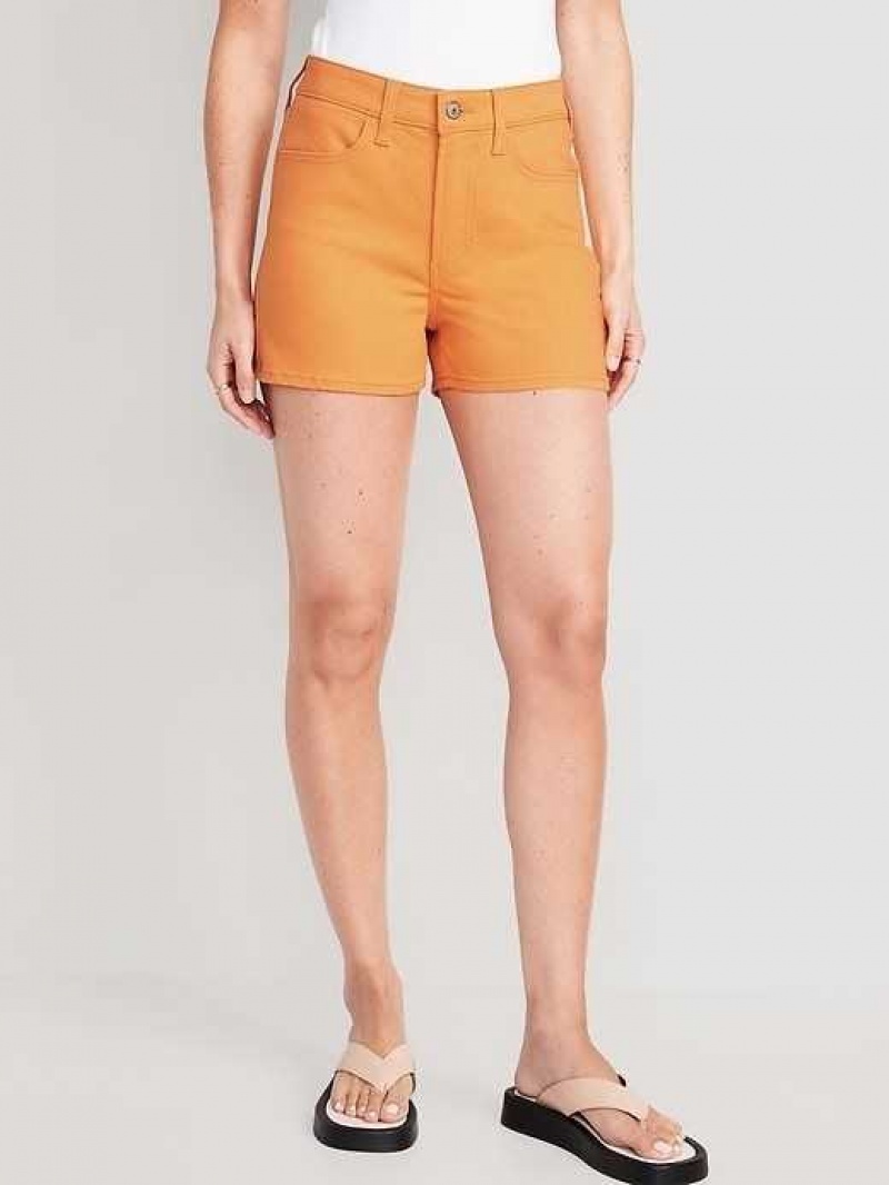 Old Navy High-Waisted Wow Jean Shorts Golden Aurora | VCK680123