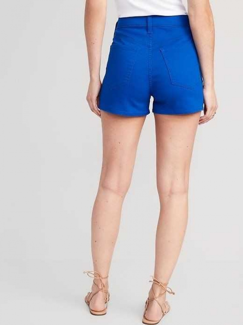 Old Navy High-Waisted Wow Jean Shorts Tanzanite | EXV950724