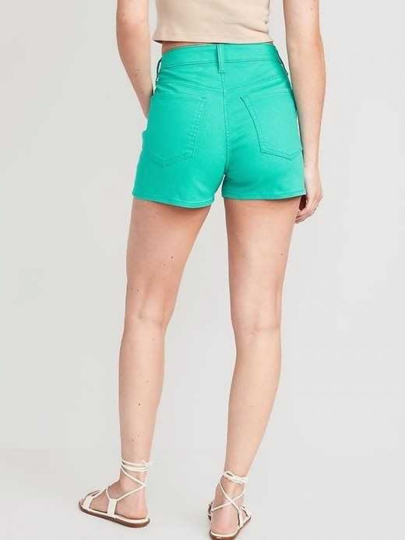 Old Navy High-Waisted Wow Jean Shorts Turquoise | SCO537681