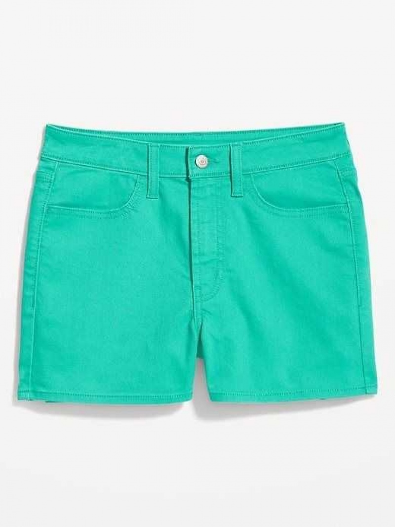 Old Navy High-Waisted Wow Jean Shorts Turquoise | SCO537681