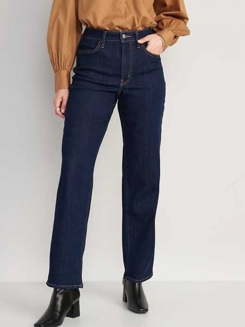 Old Navy High-Waisted Wow Loose Jeans Dark Wash | BVY782390