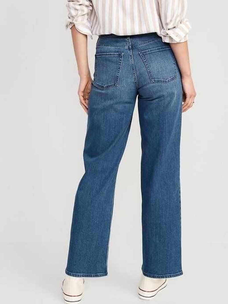 Old Navy High-Waisted Wow Wide-Leg Jeans Campeche | SHR648329