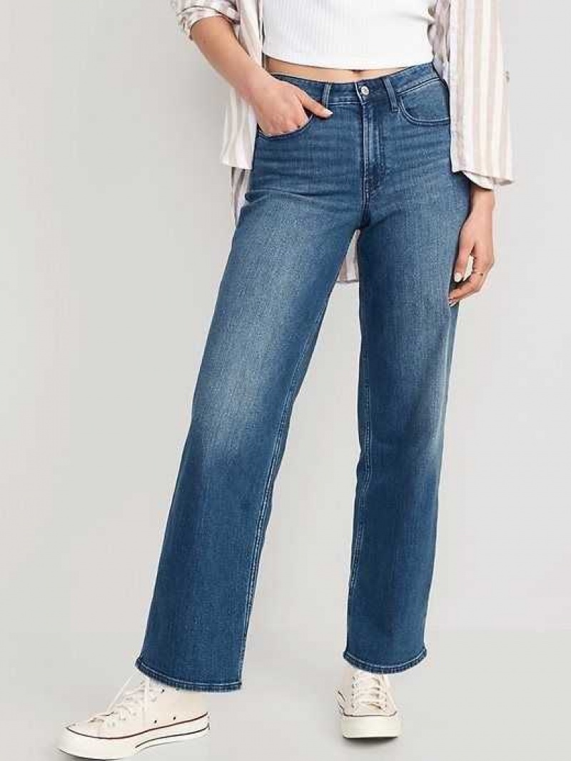 Old Navy High-Waisted Wow Wide-Leg Jeans Campeche | SHR648329