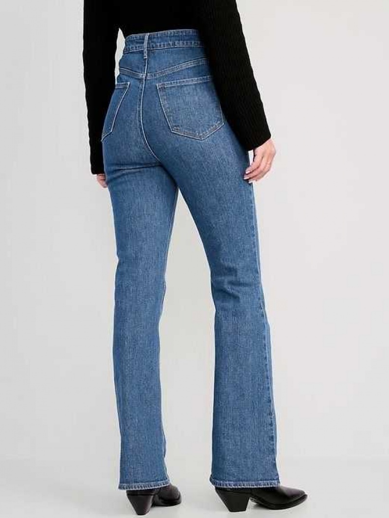 Old Navy Higher High-Waisted Cotton-Hemp Blend Flare Jeans Babs | UJT365807