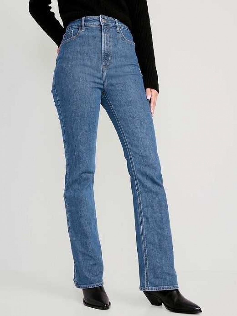 Old Navy Higher High-Waisted Cotton-Hemp Blend Flare Jeans Babs | UJT365807