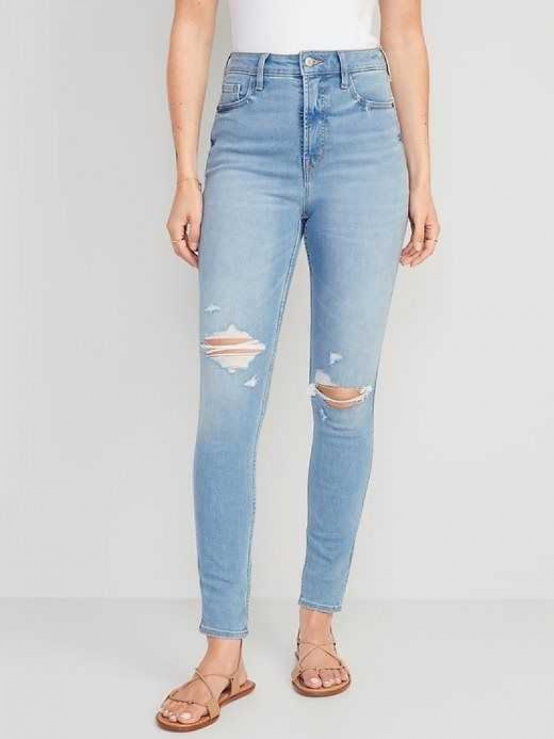 Old Navy Higher High-Waisted Rockstar 360 Stretch Super-Skinny Jeans Kimora | HBC450326