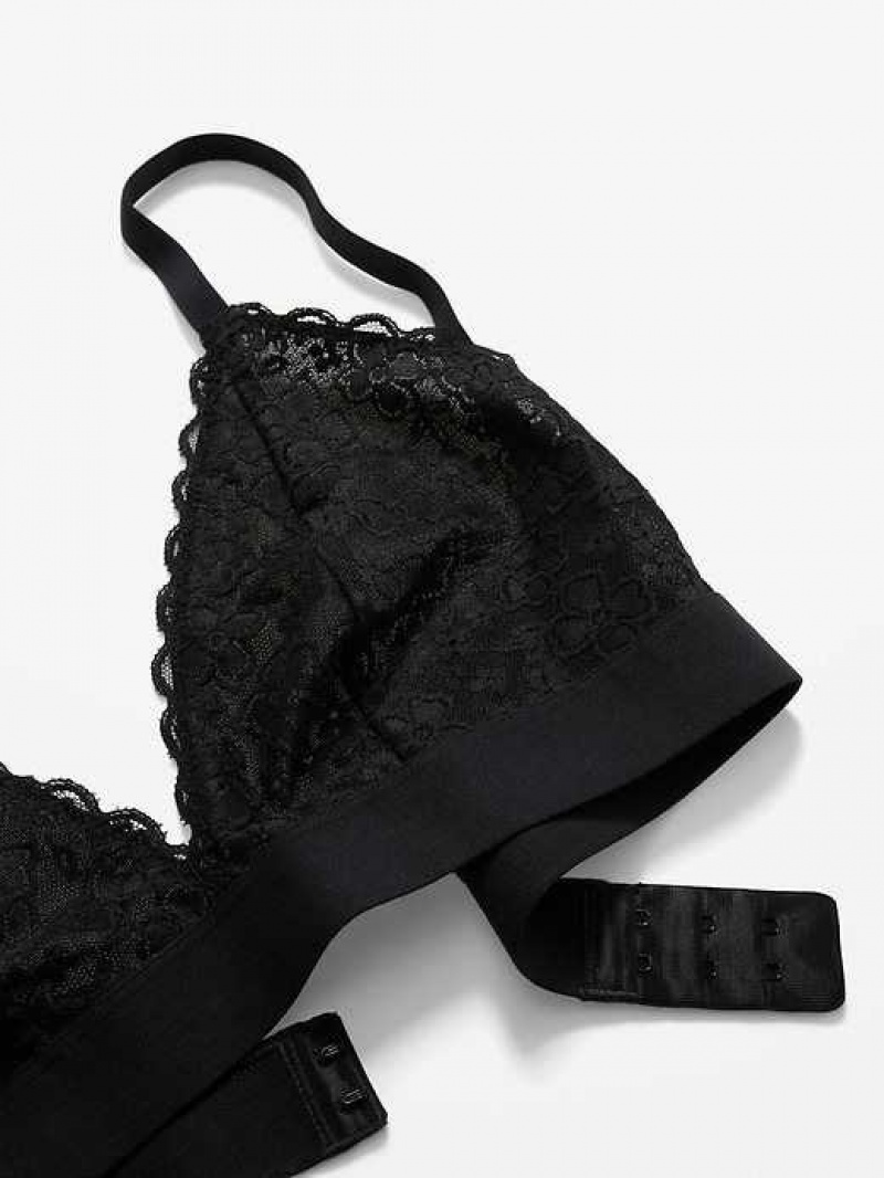 Old Navy Lace Bralette Top Black | VZE280713